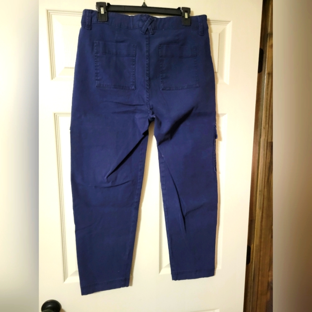 Women's Time & Tru navy cropped pants.